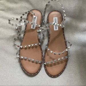 COPY - Steve Madden travel clear flat sandals